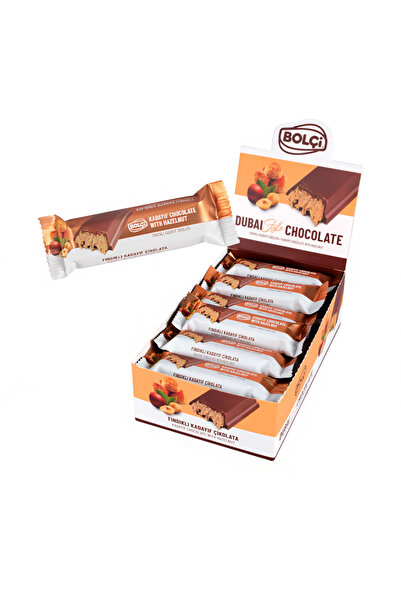Bolçi Dubai Çikolatası Fındıklı Kadayıf Dolgulu Sütlü Çikolata 30g x 5 adet