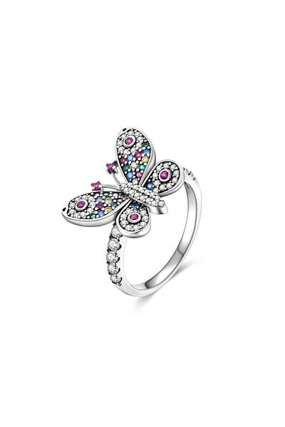 delis Inel Argint 925, Jw619, Model Fluture, Placat Cu Rodiu