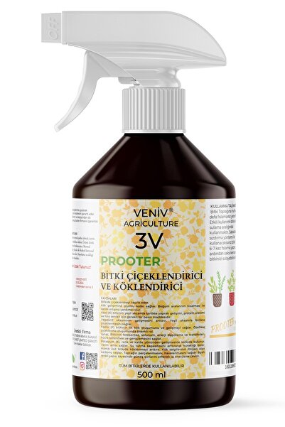 VENİV AGRİCULTURE 3v Prooter En Etkili Bitki Çiçeklendirici Ve Köklendirici- Konsantre 500 ml