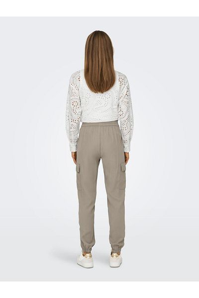 ONLY Women's Cargo Pocket Jogger Pants with Elastic Waist and Legs15245364 Onilis