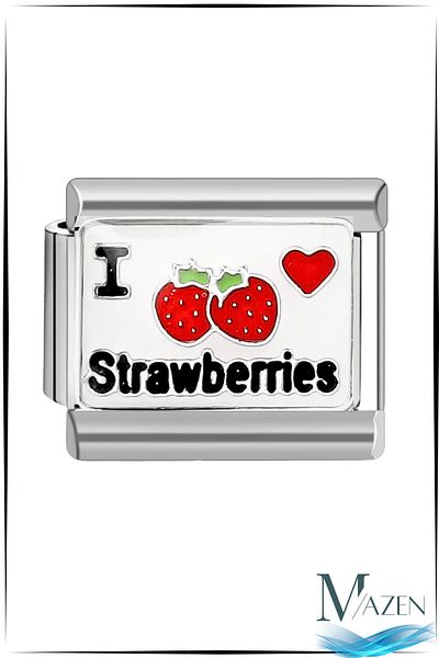 MAZEN 1Pcs Italian Bracelet Charms Strawberry - Italian Bracelet Compatible Charm