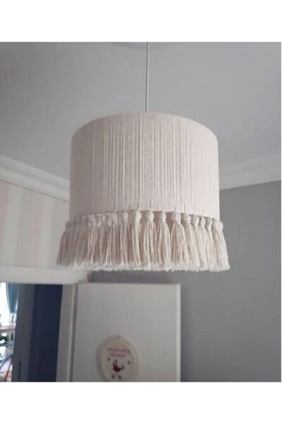 Tasarı Sanatı Bebek / Çocuk Odası Şık Tasarım Makrome Avize (duy Dahildir)