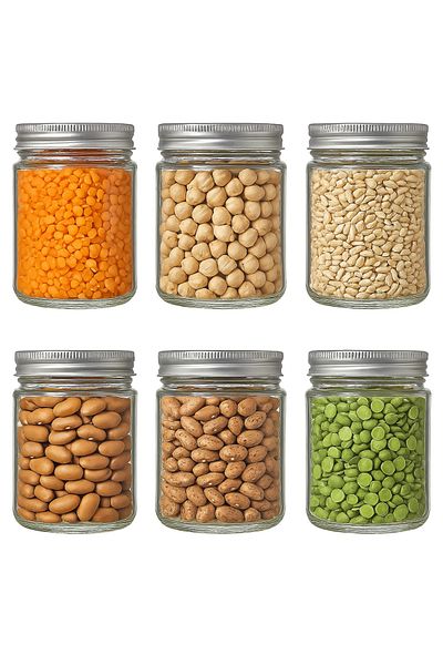 Bcplast Imported European Model Glass Jar 6 Pieces Will Be Shipped.