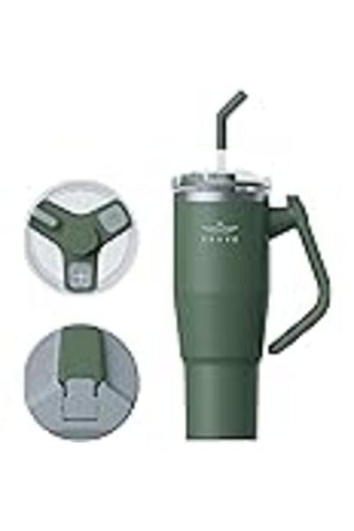 Brave TempGuard 40oz (1200ml) Stainless Steel Thermal Tumbler with straw – Vacuum Insulated travel