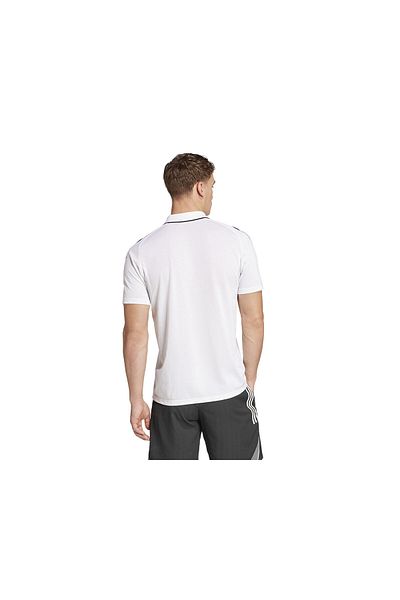 adidas Tiro25C Ανδρικό μπλουζάκι ποδοσφαίρου πόλο με γιακά JY1807 Λευκό