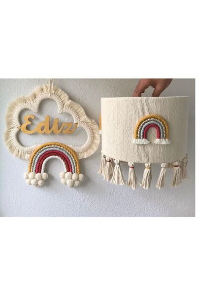 Tasarı Sanatı Bebek/çocuk Odası Özel Tasarım Erkek-kız Bebek Makrome Isimli K...