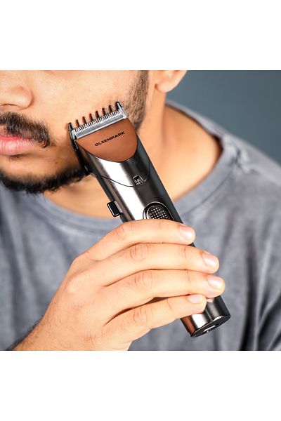 Olsenmark Rechargeable Hair & Beard Trimmer 120 Min Use, Waterproof, 3 Combs, Precision Dial
