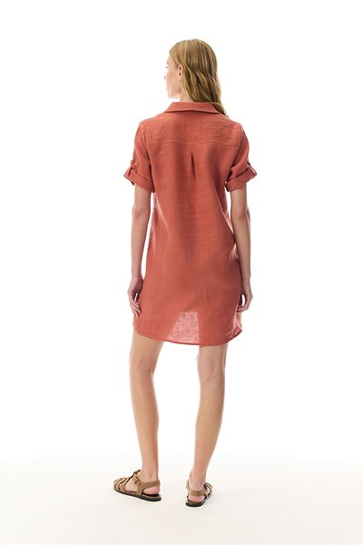 Mudo A Form Shirt Collar Mini Dress