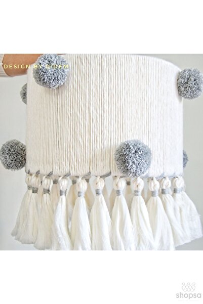 Tasarı Sanatı Çocuk Odası %100 El Işçiliği Makrome Ponpunlu Avize