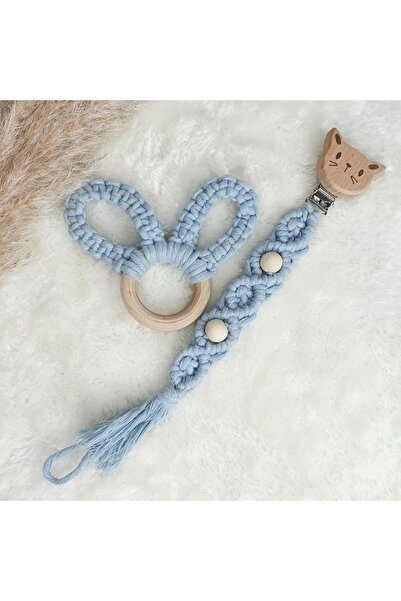 Tasarı Sanatı Çocuk/bebek Özel Tasarım %100 Doğal Pamuk Ip Tavşan Kulak Dişli...