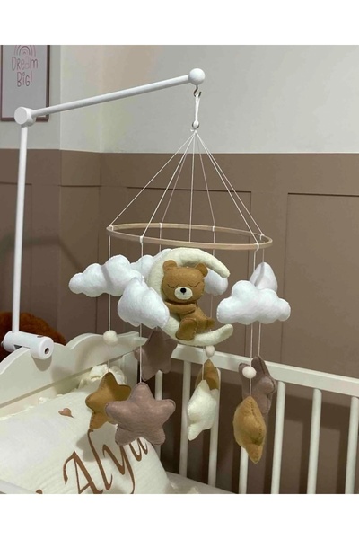 Tasarı Sanatı Çocuk/Bebek Odası Sevimli Figür Ayıcık-Bulut-Yıldız Dönence
