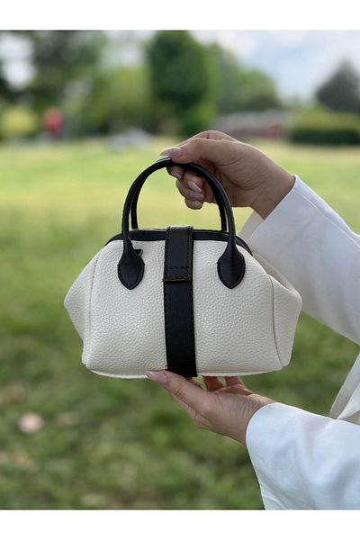 DEV 3 ADAM Nçs Cream Brown Mini Women's Hand and Shoulder Bag - Minimal of Elegance (En:18~Boy:13)