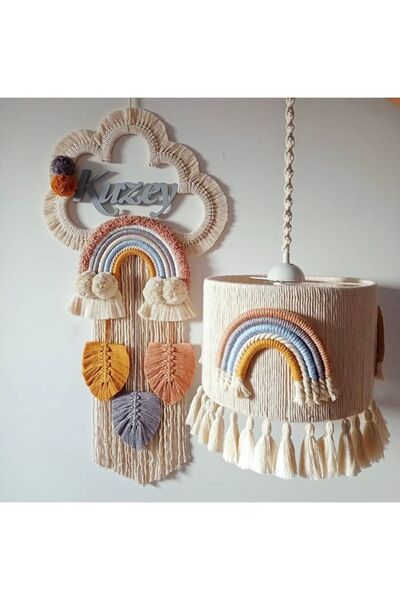 Tasarı Sanatı Bebek çocuk Odası Özel Tasarım Erkek kız Bebek Makrome Isimli K...