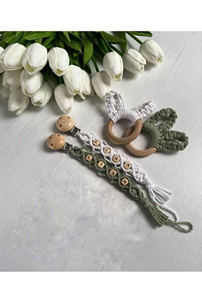 Tasarı Sanatı Çocuk/bebek Özel Tasarım %100 Doğal Pamuk Ip Tavşan Kulak Dişli...