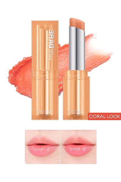 Missha Colored Lip Balm Dare Tint Lip Balm That Cares Intensively for Lips (03 Coral Look)
