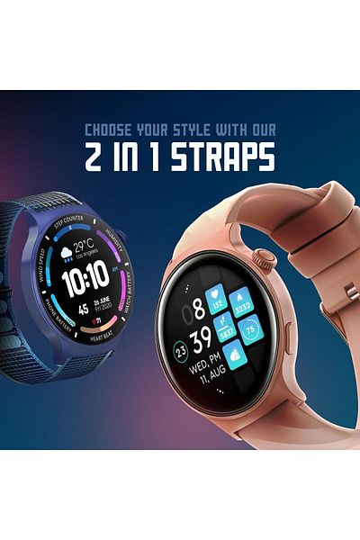 Faster Nerv Watch 3 Pro- Smart Watch with AI Voice Control and Multiple Sports Mode, Monitors Heart
