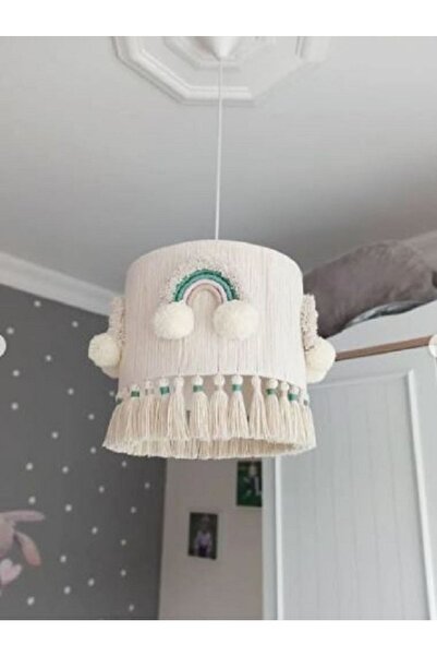 Tasarı Sanatı Bebek / Çocuk Odası %100 El Işçiliği Makrome Gökkuşaklı Bebek V...