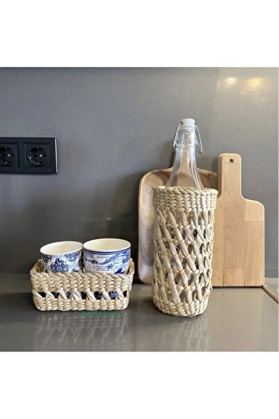 Tasarı Sanatı Decor pentru casă Set de bucătărie din răchită din 2 piese Supo...