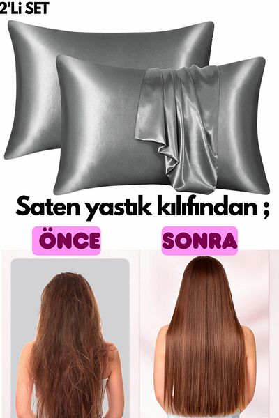ModaCon Satin Pillowcase Clasp for Curly and Straight Hair Premium Skin Care Beauty Cosmetic Set