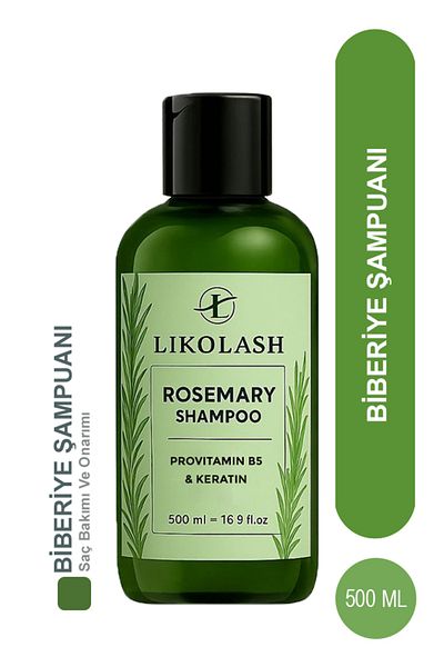 Likolash Rosemary Shampoo with Keratin, Biotin and Collagen Extract to Help Anti-Hair Loss and Fast Growth 500 ml