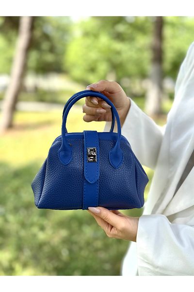 DEV 3 ADAM Nçs Saks Blue Mini Women's Hand and Shoulder Bag - Minimal State of Elegance (En:18~Boy:13)