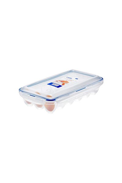 locknlock Lock & Lock Egg Dispenser – 12 Holder BPA-Free Storage with Snap-Lock Lids for Fresh Eggs