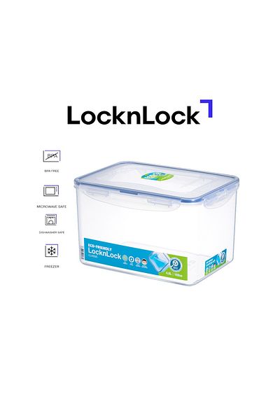 locknlock 4.5L Rectangular  Airtight Food Storage- BPA-Free, Microwave, Freezer, and Dishwasher Safe