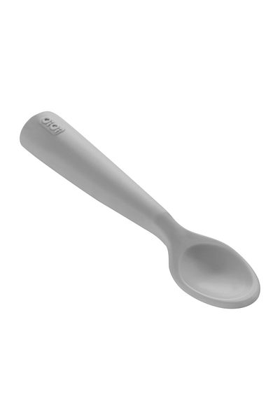 OiOi Powder Grey Silicone Feeding Spoon - Nam Nam