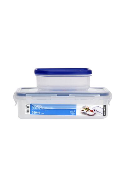 locknlock 550ml Rectangular  Airtight Food Storage Containern with Sauce Tray