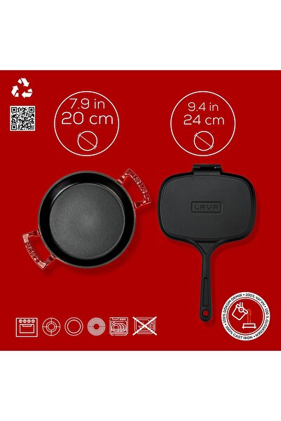 Lava Döküm 2x Okula Dönüş Koleksiyonu Kahvaltı Seti