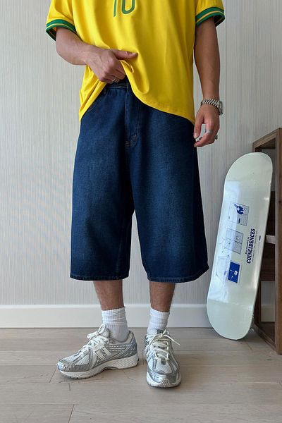 Flaw Wear Baggy Snow Wash Shorts - Basic Model