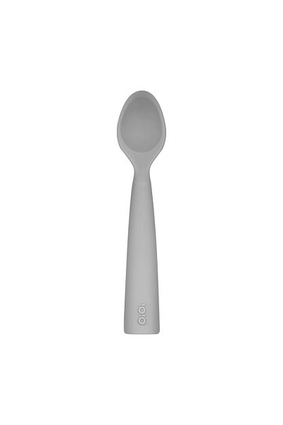 OiOi Powder Grey Silicone Feeding Spoon - Nam Nam