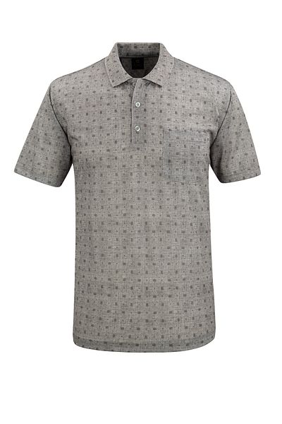 Çizgi Triko Ανδρικό μπλουζάκι Polo Neck Digital Printing Classic Fit με τσέπη - 5104