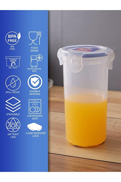 locknlock 430ml Round Airtight Food Storage - BPA-Free, Microwave, Freezer, and Dishwasher Safe
