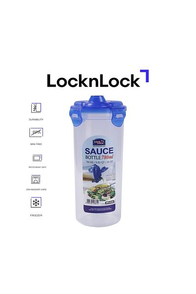 locknlock 780ml Sauce Bottle HPL936D – Durable, BPA-Free Condiment Container, Dishwasher Safe