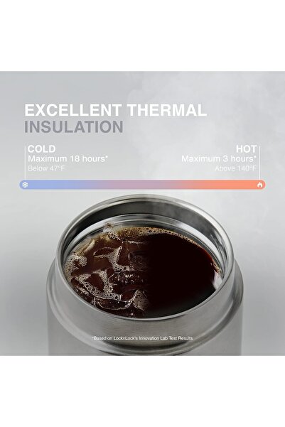 locknlock Stainless Steel Metro Double Tumbler Mug 470ml –  Grey