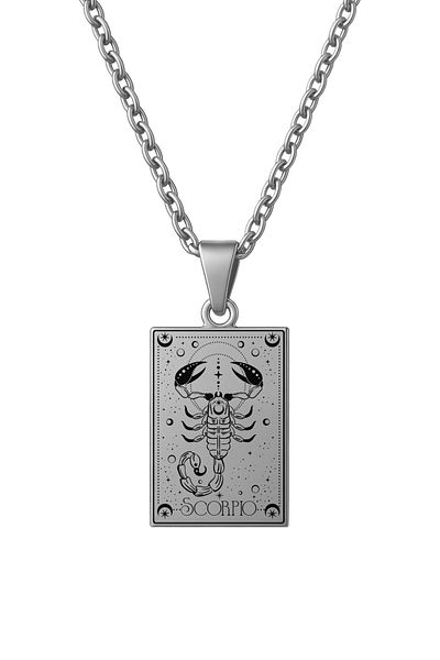 ArtinArt Scorpio Tarot Necklace |   316L Anti-Tarnish Steel