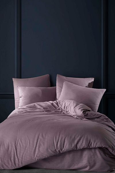 Karden Flower Pure Silk Cotton Satin Double Plum Duvet Cover Set with Listicle Sheets