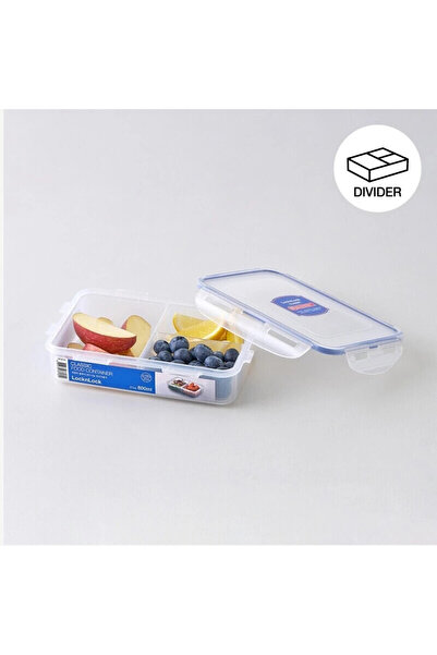 locknlock 800ml Rectangular Airtight Food Storage with Divider