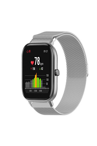 Tagomoon Amazfit GTS-GTS2-GTS2e-GTS3-GTS4 Uyumlu Kordon Hasır Metal Örgü Tarz...