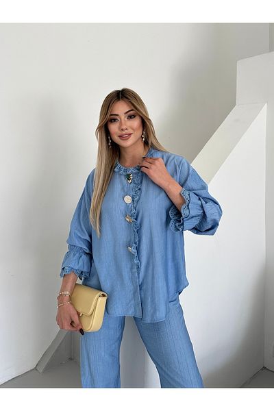 VUNTAL Costum dublu detaliat cu accesorii pentru femei