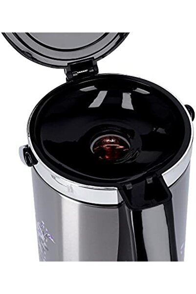 Olsenmark 2.5l Stainless Steel Vacuum Flask | Pump Action, Hot & Cold, Lockable, Indoor/outdoor Use