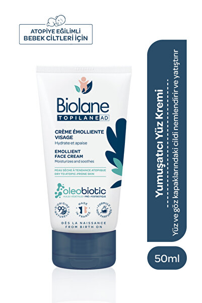 Biolane Atopik Kuru ve Çok Kuru Cilt için %99 Doğal İçerikli Yüz Kremi (50ml) - Besleyici ve Koruyucu