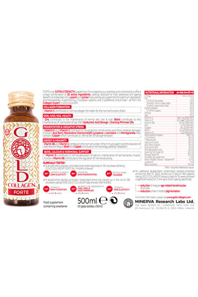 GOLD COLLAGEN GOLD COLLAGEN® Forte 10 Day -Collagen Supplementfor Youthful Skin, Hair & Nails | +40 age