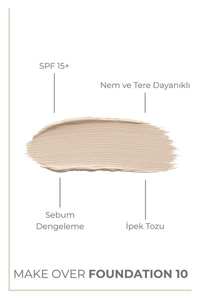 Sheida Maximum Concealer & Long Lasting Spf15 Liquid / Liquid Foundation - 40 ml - No:10