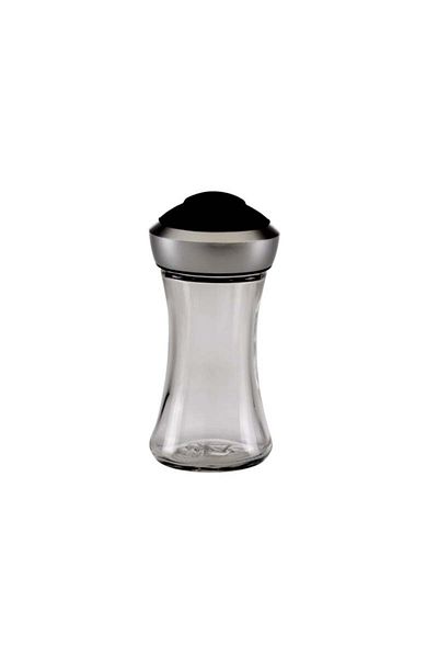 Paşabahçe Chef Salt and Pepper Shaker with Pop-Up Lid Black Cover
