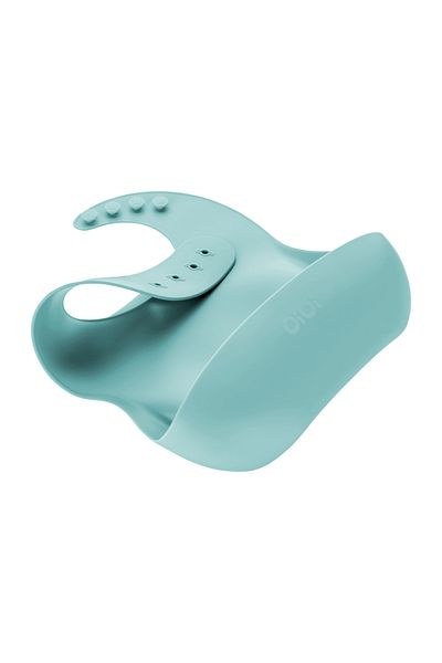 OiOi Unisex Baby Basic Silicone Bib Aqua Green