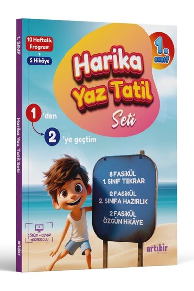 Artıbir Yayınları 1. SINIF 1'DEN 2'YE GEÇTİM HARİKA YAZ TATİL SETİ