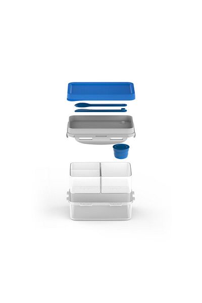 locknlock To Go 3-in-1 Lunchbox (Blue)