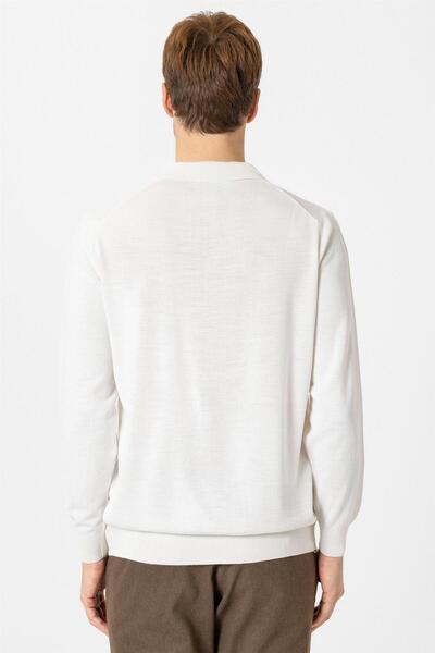 SÜVARİ Πλεκτό εκρού με κανονικό λαιμόκοψη πόλο